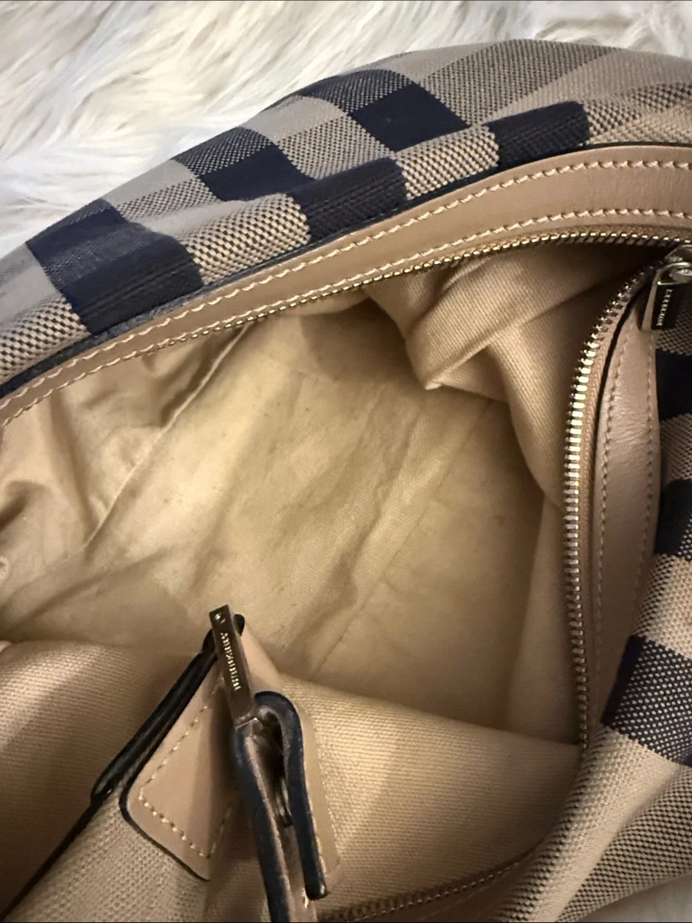 Vintage Classic Plaid Shoulder Bag in Beige and Black🔥